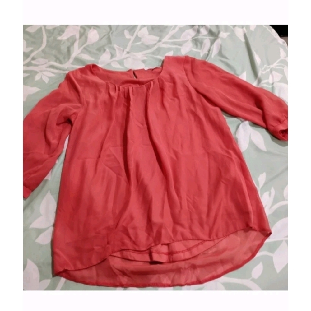 Chic Coral Women's Blouse